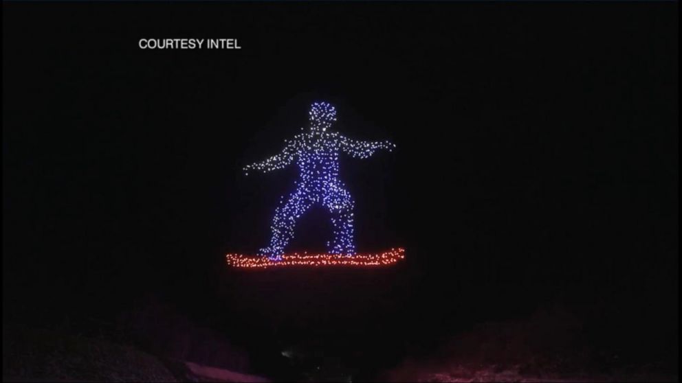 olympics drone light show