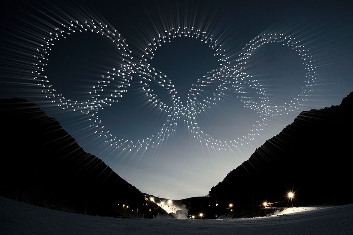 Olympics drone light show